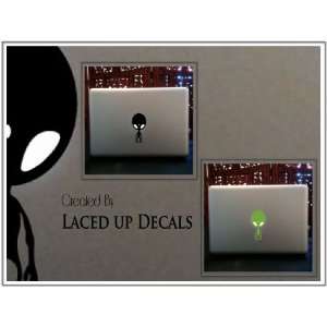  Red Alien Apple Head Macbook Pro Skin Vinyl Decal Sticker 