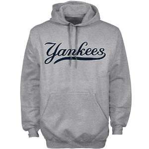   New York Yankees Ash Import Hoody Sweatshirt