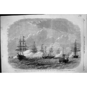 1869 OPENING SUEZ CANAL EMPRESS FRENCH SHIP AIGLE PORT SAID 
