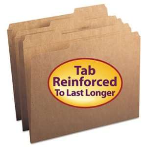  Kraft File Folders, 1/3 Cut, Reinforced Top Tab, Letter 