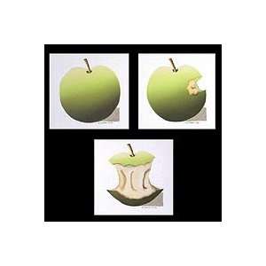  NOVICA Cubist Painting   Green Apple (triptych)
