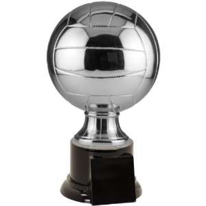  Mid Sized Silver Volleyball Resin Trophy Sports 