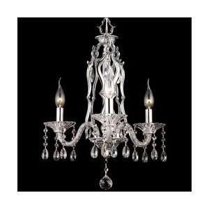  by 24 Inch Multicolored Careton Chandelier with Polished Chrome Finish