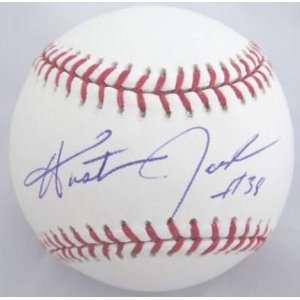 Austin Jackson Autographed Ball   OML PROOF COA   Autographed 