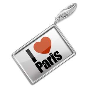 FotoCharms I Love Paris region France   Charm with Lobster Clasp 