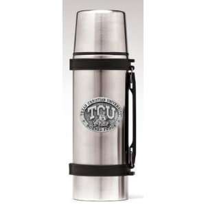 Texas Christian Horned Frogs Stainless Steel Thermos 1 Liter   NCAA 