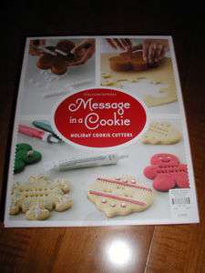 WILLIAMS SONOMA CHRISTMAS HOLIDAY GINGERBREAD MESSAGE IN A COOKIE 