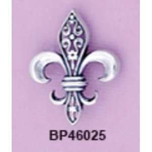  Silver Moon BP46025 Fleur De Lis Design Brooch Pin