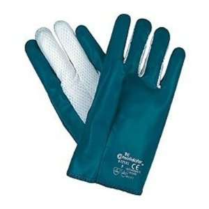   Glove   Nitrile Cut And Sewn Glove With Nylon Vented Back   Mens Large