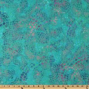   Batik Dreamcatcher Aqua Fabric By The Yard Arts, Crafts & Sewing