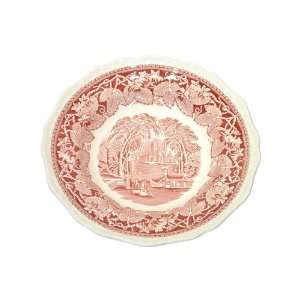    Masons Furnival Pink Vista Rim Soup, 8 1/2 Inch