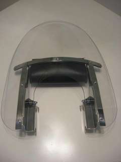 Harley Davidson Motorcycle Clear Shield Fairing with Harley leather 