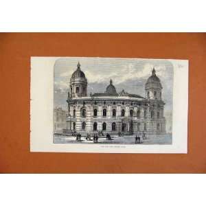  New Dock Offices Hull Illustrated London News Print