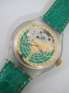 SAK111 Swatch 94 Automatic Ramarro Green Gold Artistic  