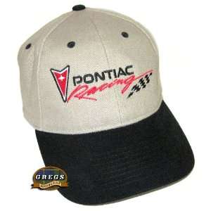  Pontiac Racing Hat Cap Khaki/Black Apparel Clothing 
