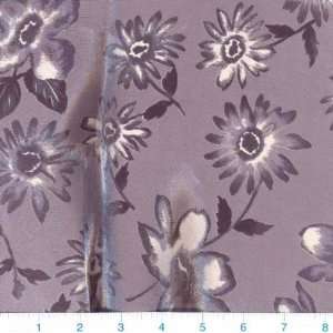  56 Wide Shimmer Print Daisy Smoke Fabric By The Yard 