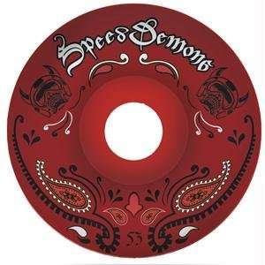 Speed Demon Red Bandana 53mm, Set of 4