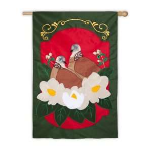   Garden Applique Flag, 12.5x18, Holiday Doves Patio, Lawn & Garden