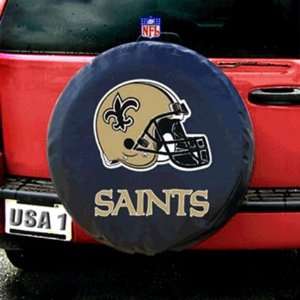  New Orleans NFL Spare Tire Cover (Black) Sports 