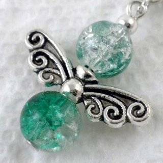 20pcs Tibetan Silver Butterfly Faery Wing Charm Beads 22mm ~Jewelry 