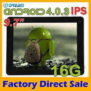 iDream DT M971 Tablet PC 9.7 Inch Android 4.0 IPS Screen 1GB RAM 8GB 