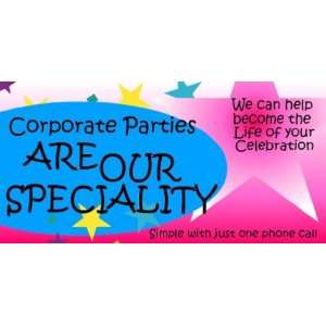  3x6 Vinyl Banner   Corporate Parties Speciality 