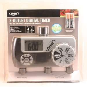  Orbit 3 Outlet Digital Watering Timer 