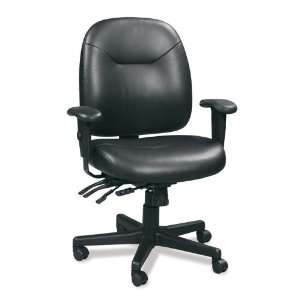  Eurotech 4x4 LE Mid Back Black Leather Executive Chair 