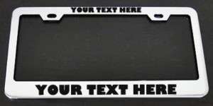 CUSTOM PERSONALIZED METAL LICENSE PLATE FRAME  