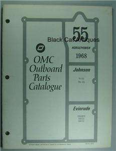 Original 1968 OMC Parts Catalog 55 HP Johnson/Evinrude NOS  
