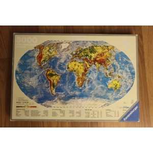  RAVENSBURGER 3000 PIECE PUZZLE OF MAP OF THE WORLD 