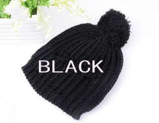 Knitted Beanie Knitting Woolen Warm Beret Hat Cap HOT More Color 