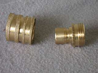 Water hose quick connects, male and female, shown below, are sold 