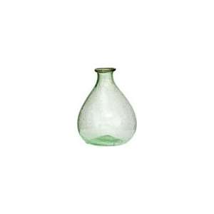    Light Green Recycled Glass Vase (pear design)