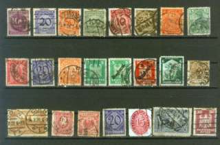 GERMANY   GROUP OF OLD STAMPS   USED  