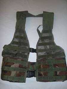 US Army Woodland Camo Tactical MOLLE Vest  