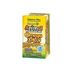  Natures Plus Animal Parade Omega 3/6/9 Junior Lemon 90 