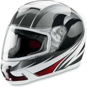  Z1R Venom Firecracker Helmet   Medium/Silver/Black/Red 