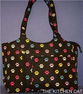   Handbag Shoulder Tote Puppy Cat Dog Paw Print Womens Ladies Purse Bag