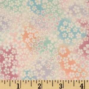  44 Wide Imperial Fusions Collection Blossoms Pastel Fabric 