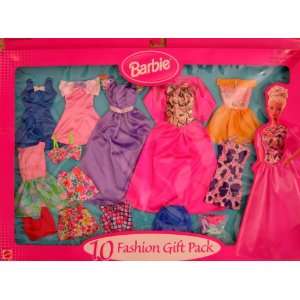  Barbie 10 Fashion Gift Pack (1999 Arcotoys, Mattel) Toys 