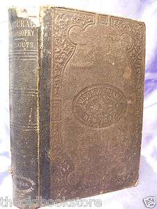   Natural Philosophy Civil War Era Book of Philosophy 1860  