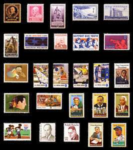 African American Stamp Collection Black Heritage Stamps  