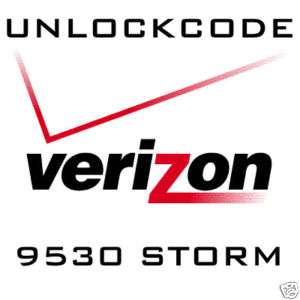 UNLOCK CODE For Verizon Blackberry 9650 9630 Tour Bold  