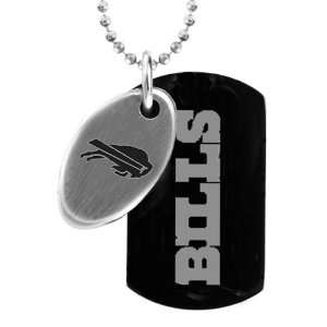 NFL Buffalo Bills 2 Piece Two Tone Stainless Steel Sports Dog Tag with 