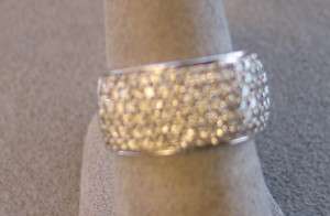 ct tw diamond white gold band  10k  6.2 grams (#2041 01)  