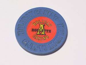 HOLIDAY CASINO LAS VEGAS Nevada ROULETTE Blue A Chip R6  