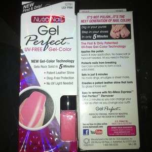 NUTRA NAIL GEL PERFECT UV Free Color 12751 Lily Pink Polish  