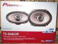 Pioneer TS G6843R 6x8 180W max 3 Way Car Speakers Pair 012562964591 