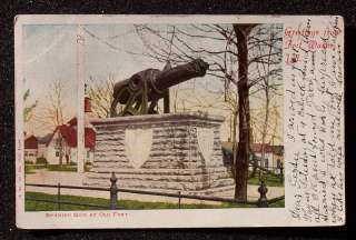 1906 Early Spanish Gun Cannon Old Fort Fort Wayne IN PC  
